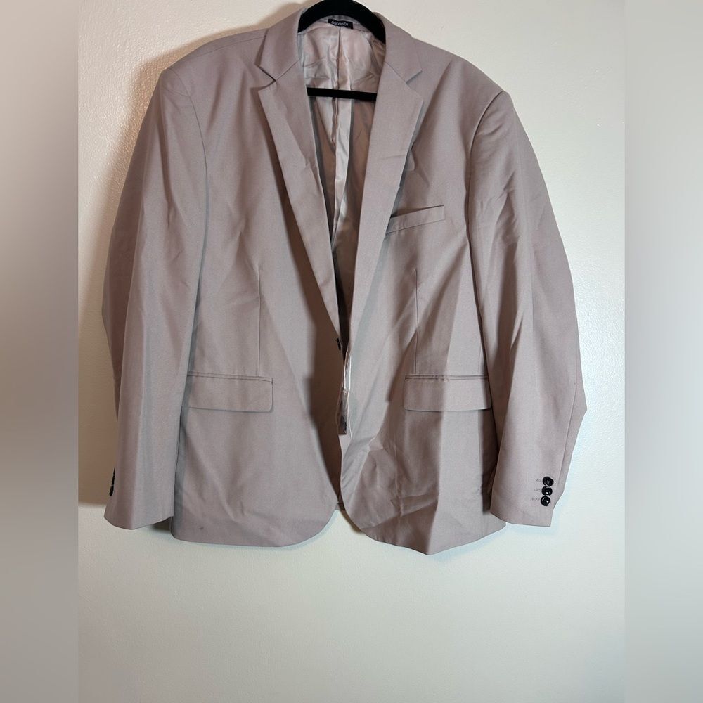 NWT Coofandy Khaki Blazer Sport jacket size XXXL